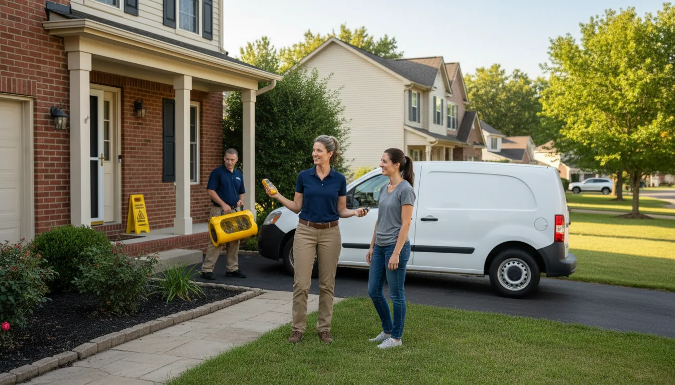 Water restoration image for Water Damage & Restoration Services in Boligee, AL